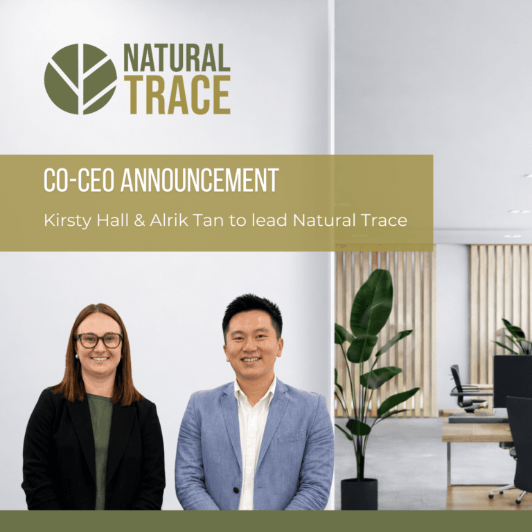 Natural Trace Co-CEO Announcement Kirsty Hall and Alrik Tan